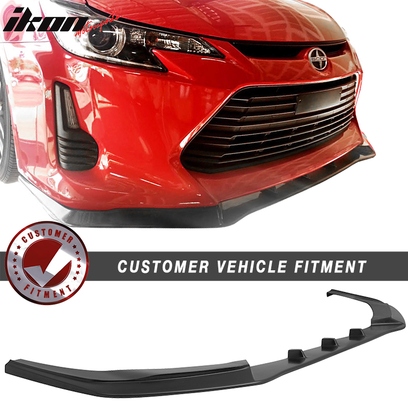 2014-2016 Scion tC V3 Style Front Bumper Lip Chin Spoiler Splitter PU