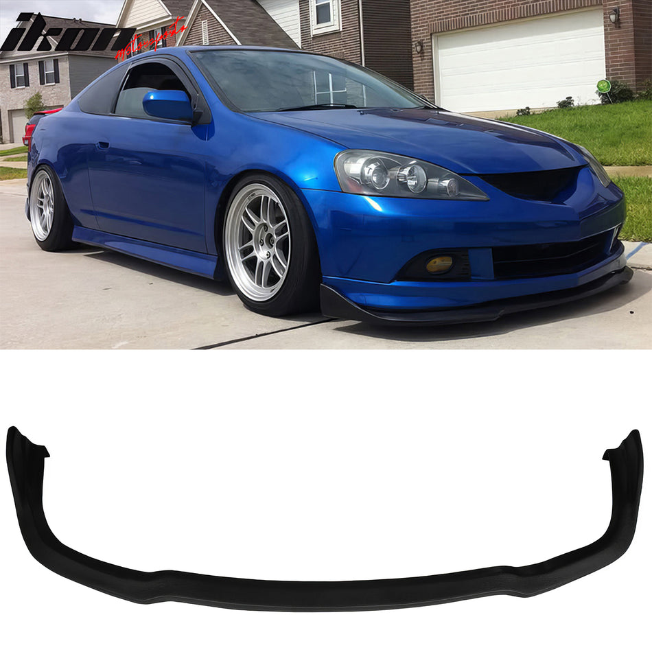 2002-2006 Acura RSX Front Lower Bumper Lip Air Dam Chin Spoiler Splitter CS2 Style RTS Rough Textured Surface PU Polyurethane