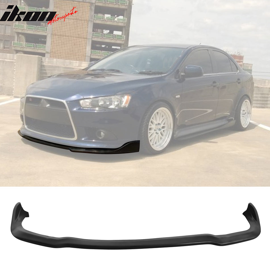 2009-2014 Lancer Ralliart CS Style Front Lip Bumper Lower Spoiler PU