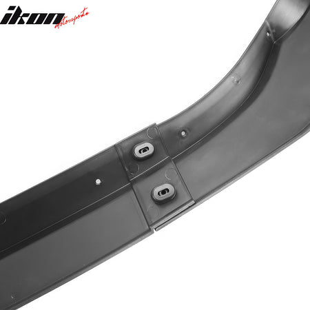 For 22-25 Subaru WRX IKON Style Front Bumper Lip Chin Spoiler PP Gloss Black 3PC