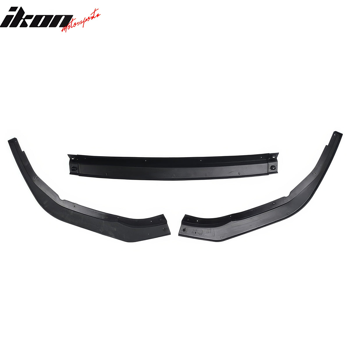 For 22-25 Subaru WRX IKON Style Front Bumper Lip Chin Spoiler PP Gloss Black 3PC