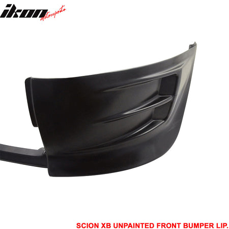 Fits 08-10 Scion xB Front Bumper Lip Spoiler Splitter Valance Unpainted Black PU