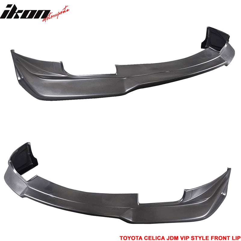 Fits 00-02 Toyota Celica Vip Style Front Bumper Lip Spoiler Unpainted Black PU