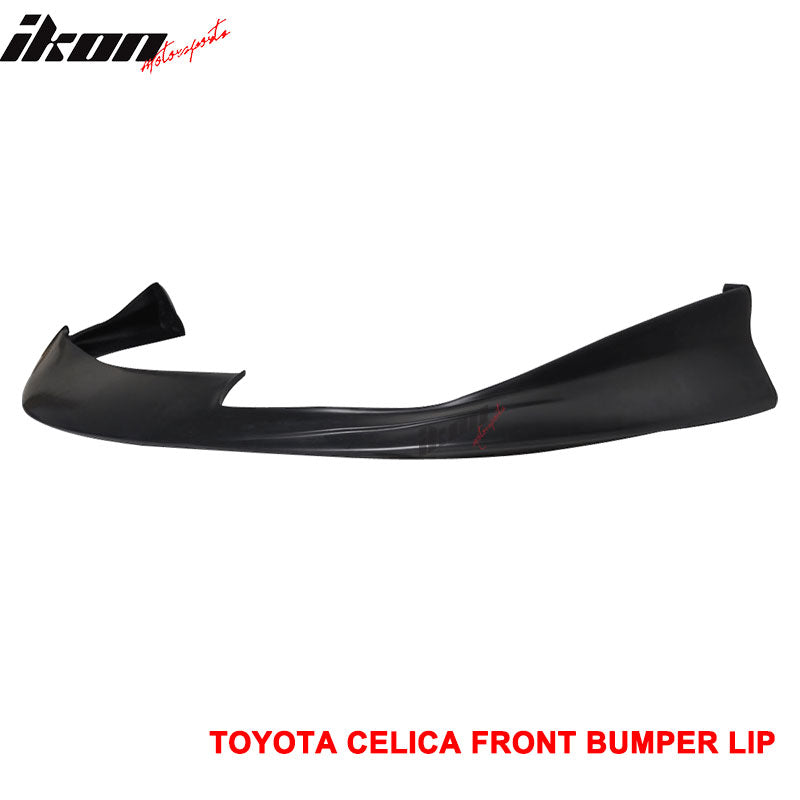 Fits 00-02 Toyota Celica JDM Style Front Bumper Lip Spoiler Unpainted Black PU