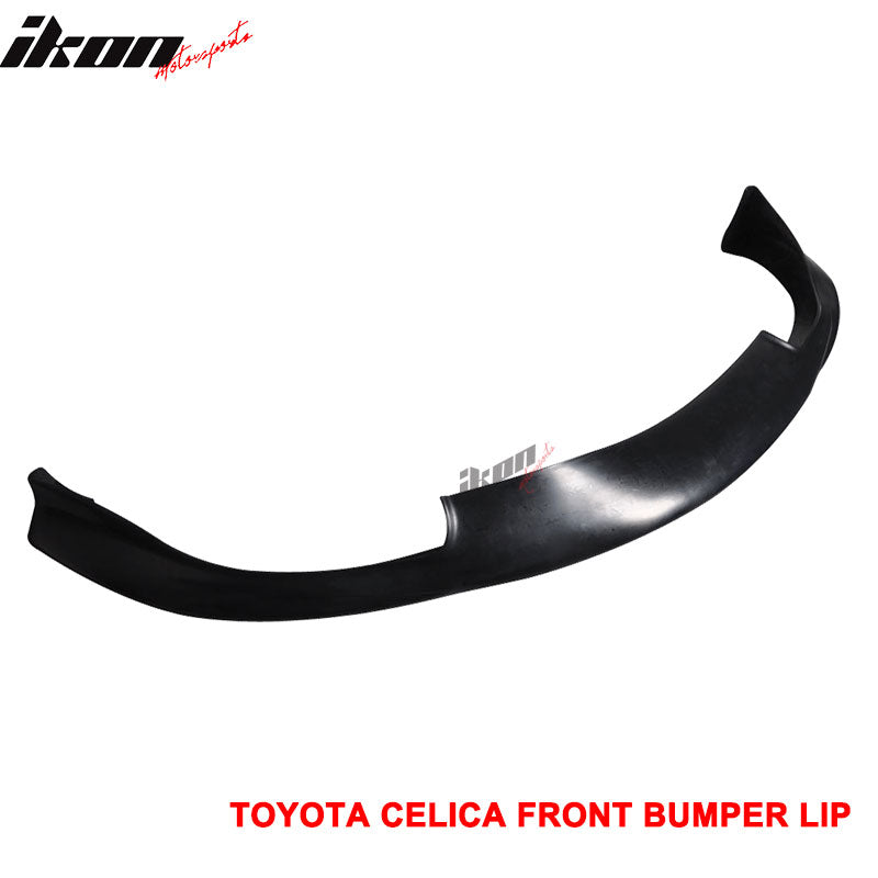 Fits 00-02 Toyota Celica JDM Style Front Bumper Lip Spoiler Unpainted Black PU
