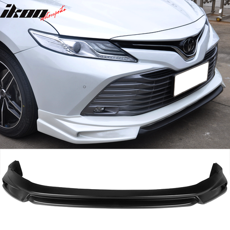 Fits 18-20 Toyota Camry LE IKON Style Front Bumper Lip Spoiler PP Painted