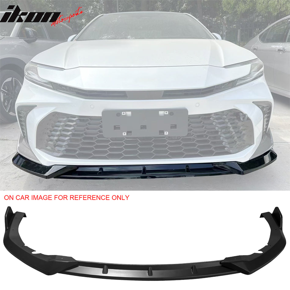 2025-2026 Toyota Camry SE XSE IKON V2 Matte Black Front Bumper Lip ABS