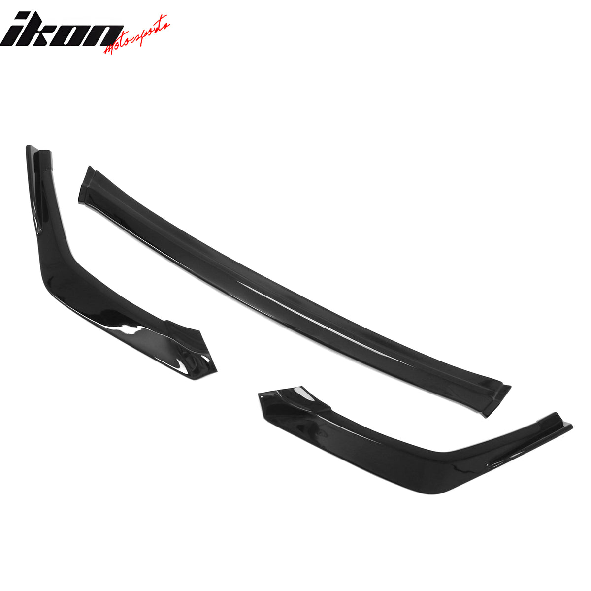 Fits 25-26 Toyota Camry SE/XSE IKON 3 Style Front Bumper Lip Gloss Black 3PCS