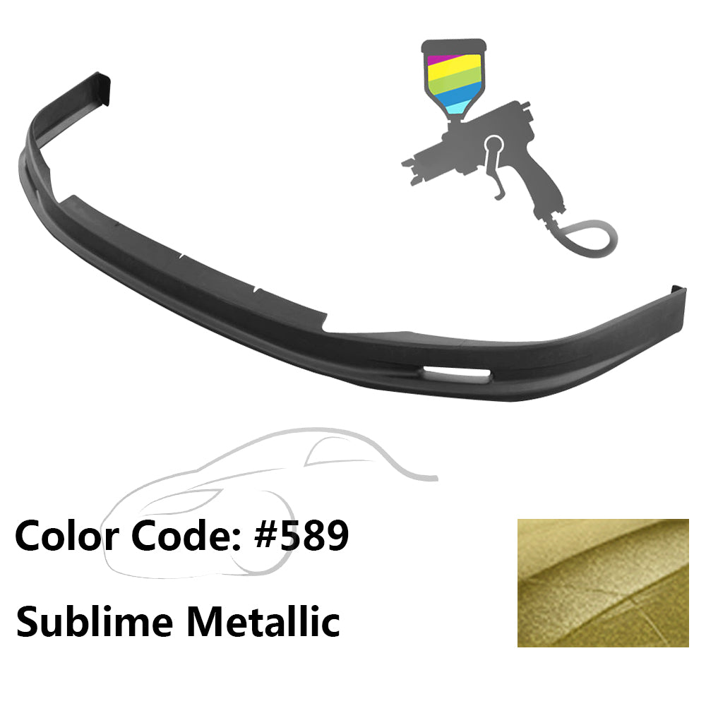 2-Piece Front Bumper Lip Spoiler Set For 2003-2004 Toyota Corolla - Lower Side Splitters, Polyurethane