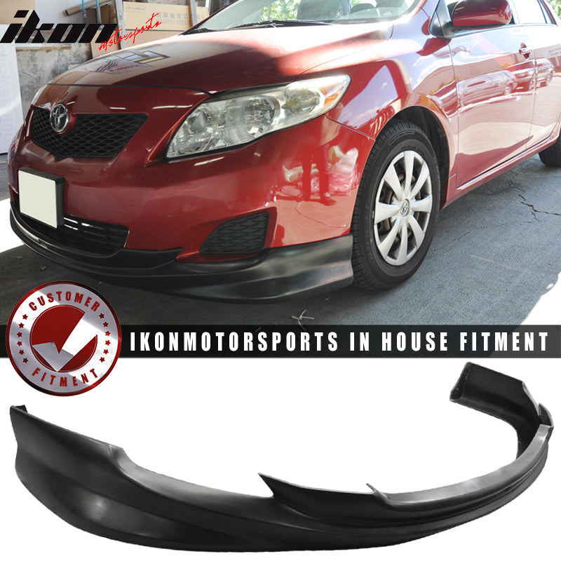 2009-2010 Toyota Corolla K Style Unpainted Front Bumper Lip Spoiler PU