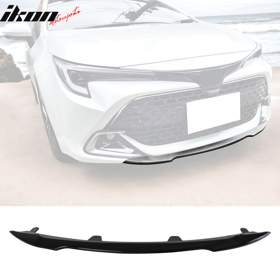 2022-2023 Toyota Corolla Auris 3rd 5-Door Gloss Black Front Bumper Lip