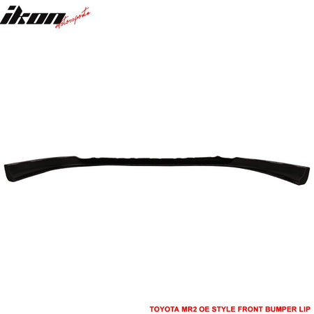 Fits 91-95 Toyota MR2 SW20 OE Style Front Bumper Lip Spoiler Unpainted Black PU