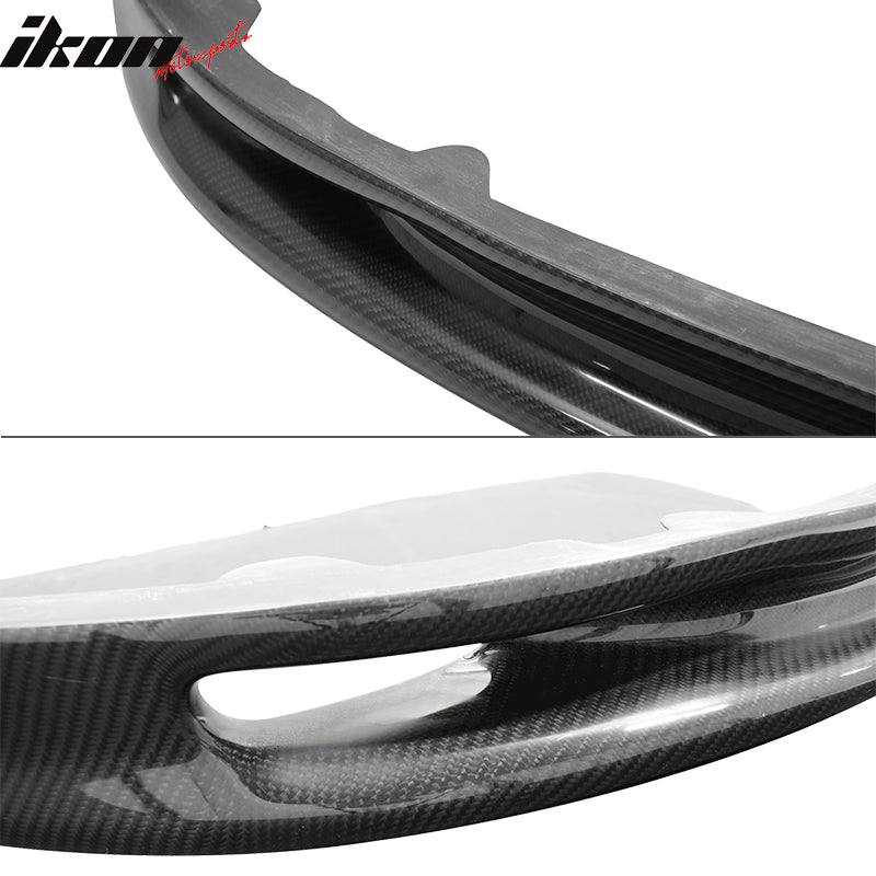 IKON MOTORSPORTS, Front Bumper Lip Compatible With 1993-1998 Toyota Supra, Matte Carbon Fiber Whifbitz Style Front Lip Spoiler Wing Chin Splitter, 1994 1995 1996 1997