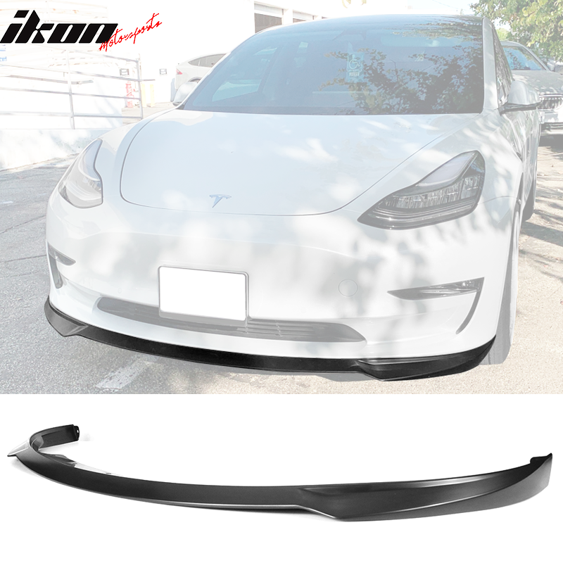 2017-2023 Tesla Model 3 IKON Front Bumper Lip Spoiler PP