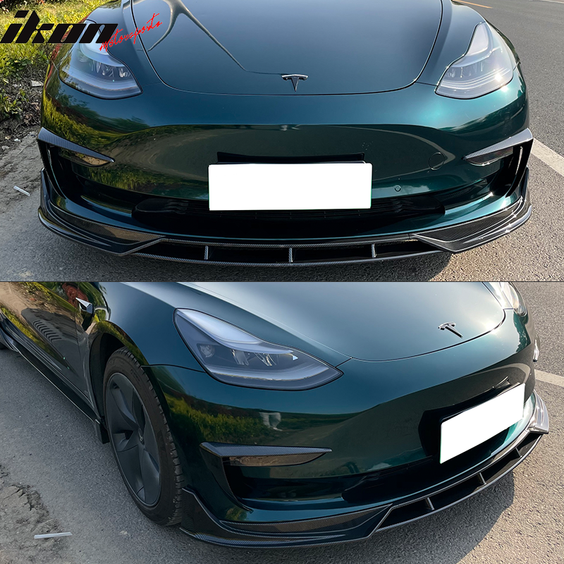 2017-2022 Tesla Model 3 IKON Style Side Skirts Rocker Panel ABS 4PC