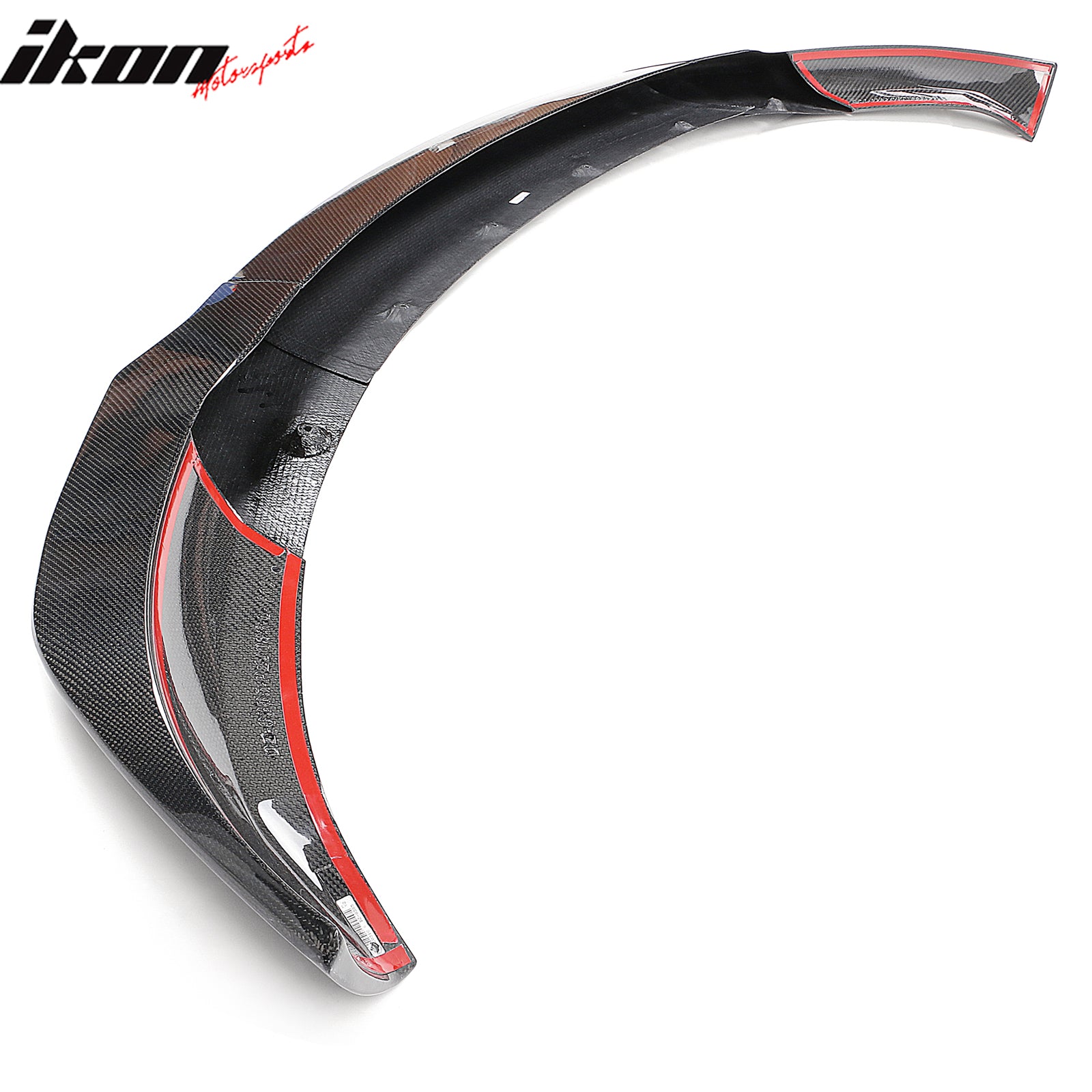 For 17-23 Tesla Model 3 4DR Track Pack Front Bumper Lip Carbon Fiber Gloss Black