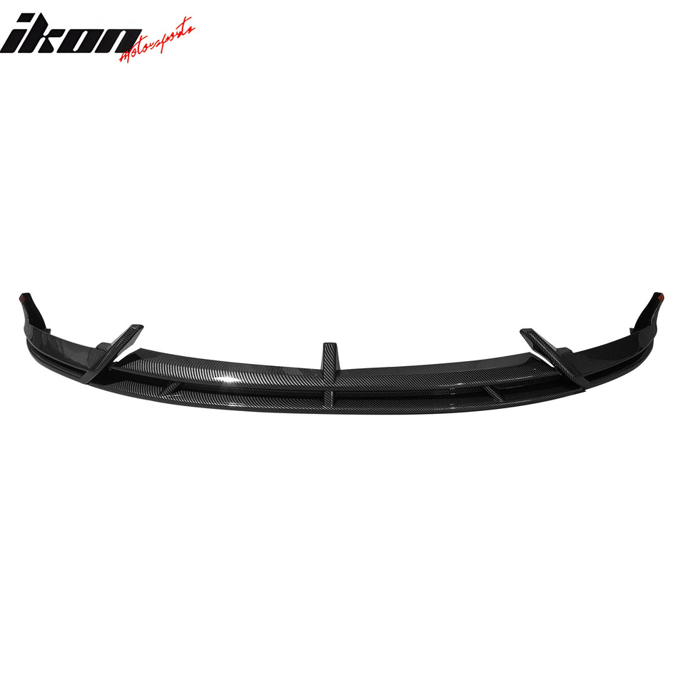 2024-2025 Tesla Model 3 IKON2 Front Bumper Lip Carbon Fiber Print PP