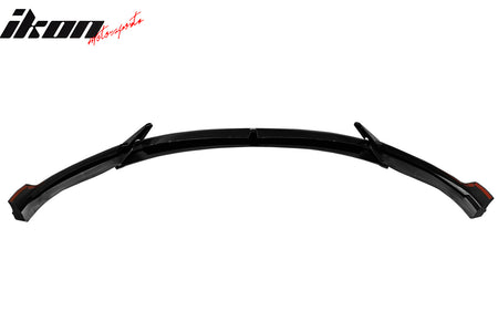 Fit 24-25 Tesla Model 3 3PCS IKON2 Style Front Bumper Lip Spoiler Matte Black PP