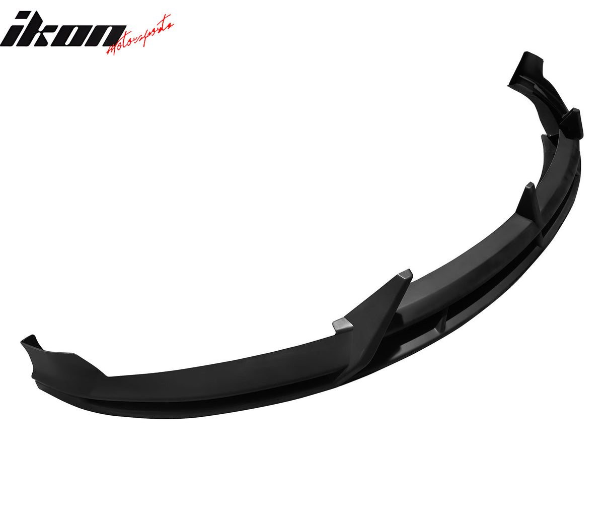 IKON MOTORSPORTS Front Bumper Lip, Compatible with 2024-2025 Tesla Model 3, IKON2 Style Injection PP Air Dam Chin Spoiler Protector Splitter 3PCS
