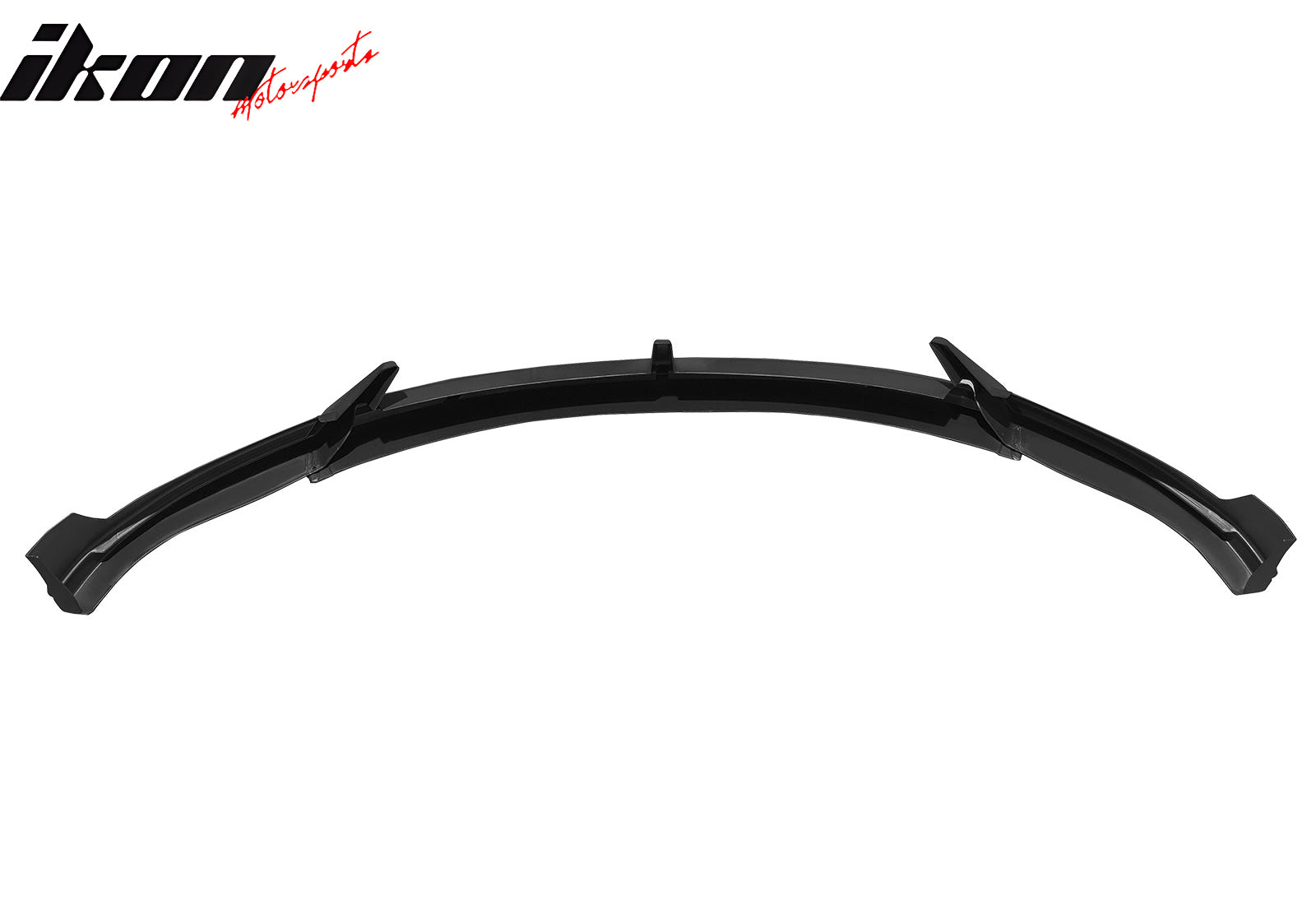 Fit 24-25 Tesla Model 3 3PCS IKON2 Style Front Bumper Lip Spoiler Matte Black PP