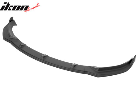 Fits 24-25 Tesla Model 3 3PCS IKON Style Front Bumper Lip Spoiler Matte Black PP