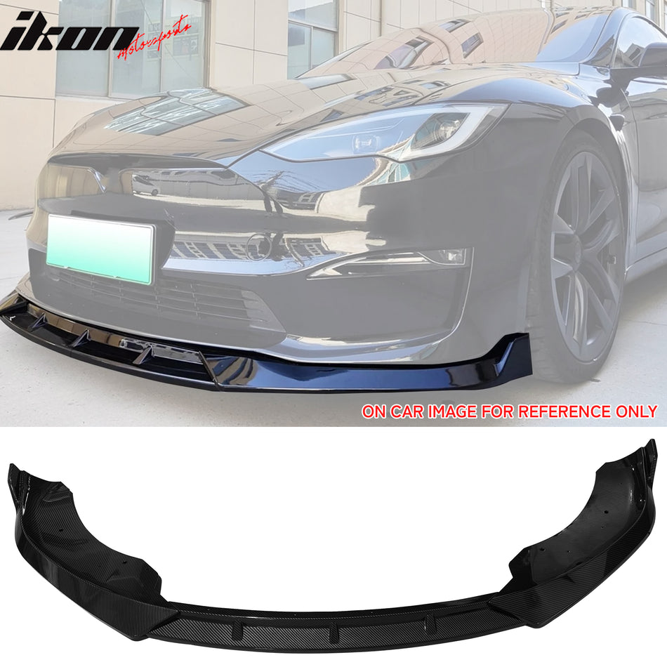 2021-2024 Tesla Model S IK Style 3PCS Front Bumper Lip Painted PP