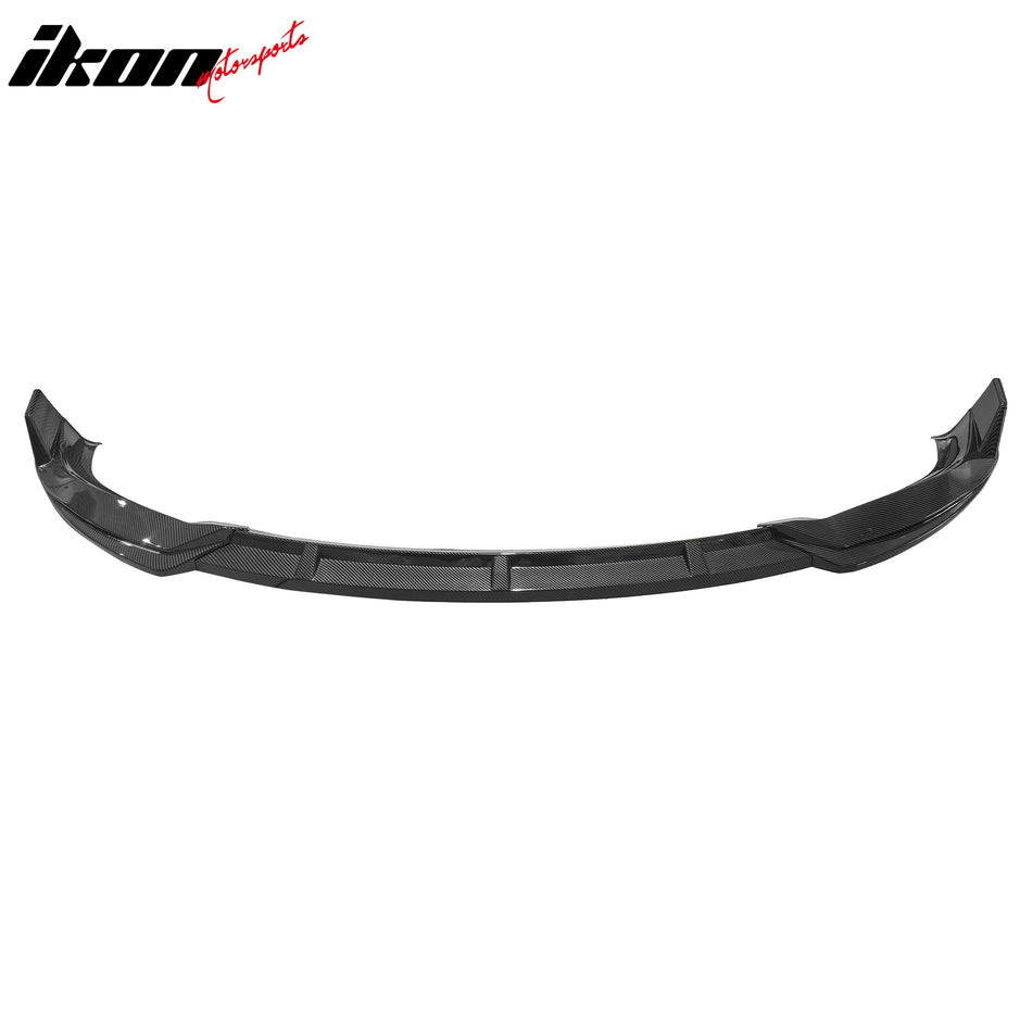 2016-2021 Tesla Model X Carbon Fiber Print Front Bumper Lip Spoiler PP
