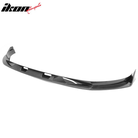 Fits 25-26 Tesla Model Y Front Bumper Lip Carbon Fiber Print 3PC ABS V2 Spoiler