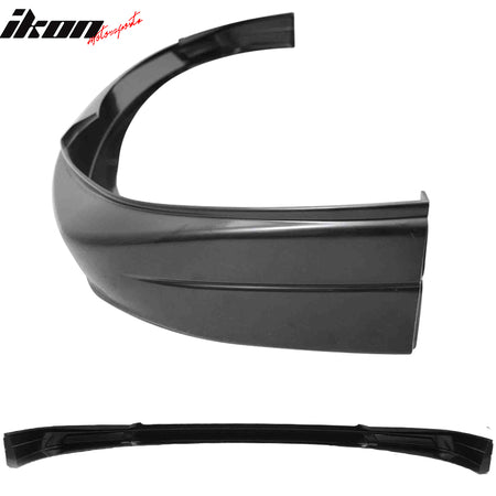 Front Bumper Lip Compatible With 2011-2017 Toyota Sienna, MP Style Black PU Front Lip Finisher Under Chin Spoiler Add On by IKON MOTORSPORTS, 2012 2013 2014 2015 2016