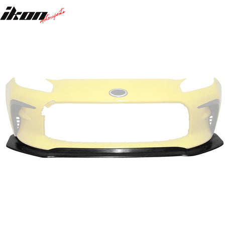 Fits 22-24 Toyota GR86 Front Bumper Lip IKON Spoiler Unpainted PU Chin Splitter