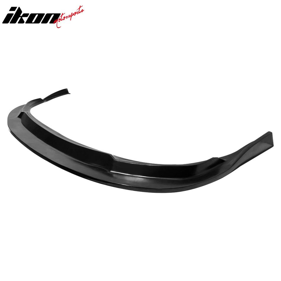 IKON MOTORSPORTS Front Bumper Lip, Compatible with 2018-2020 Toyota Camry SE XSE, MDA Style Unpainted Black PU Polyurethane Air Dam Chin Spoiler Protector Splitter