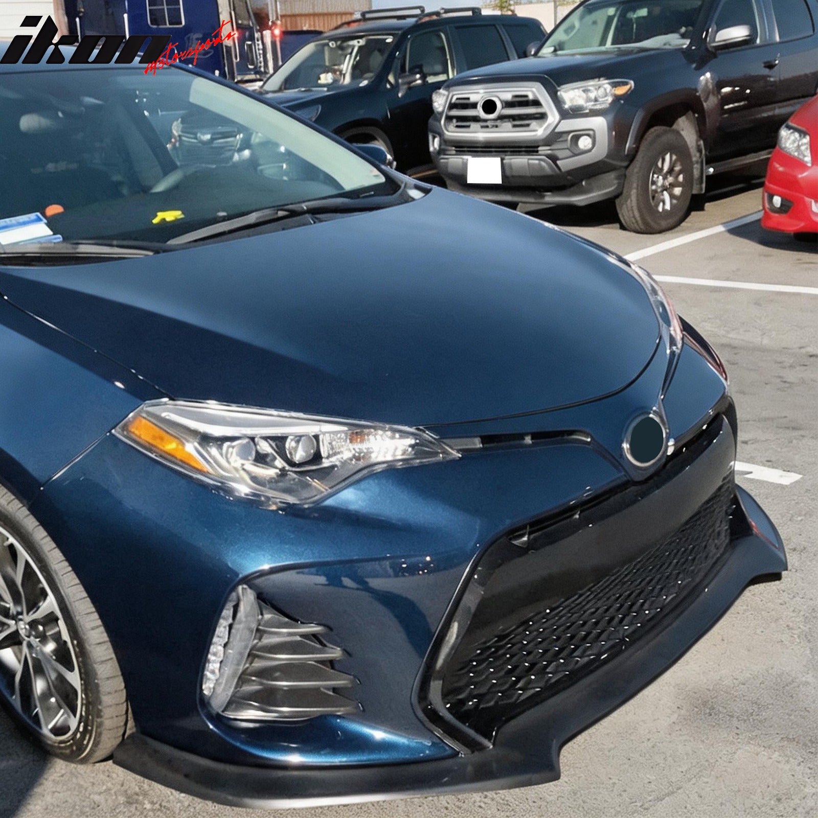 Fits 17-19 Toyota Corolla SE XSE Front Lip Air Dam Bumper Spoiler PU GT Style