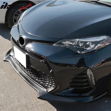 Fits 17-19 Toyota Corolla SE XSE Front Lip Air Dam Bumper Spoiler PU GT Style