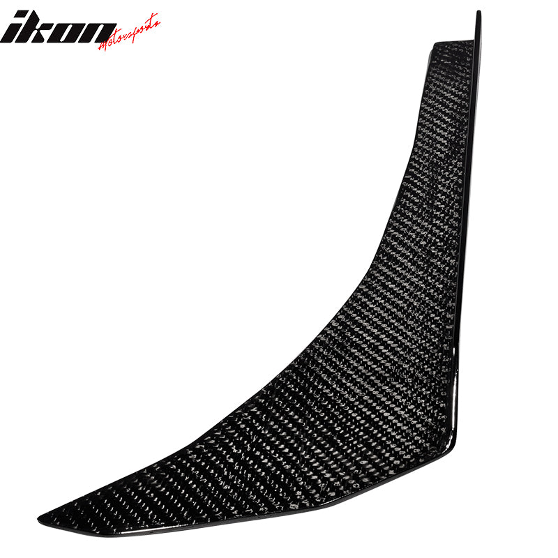 Front Lip Compatible With Universal, Unpainted Carbon Fiber CF Spoiler Splitter Valance Canards Chin Bodykit by IKON MOTORSPORTS