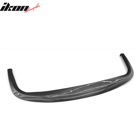 IKON MOTORSPORTS Front Bumper Lip, Universal Fit CS STI  Style Black Carbon Fiber Air Dam Chin Spoiler Protector Splitter, for Most Cars Sedan Coupe Hatchback Wagon 1PC