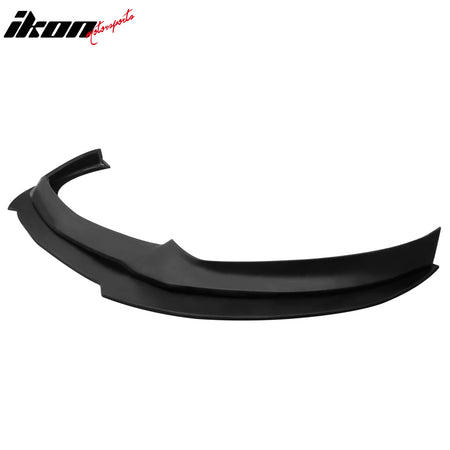 IKON MOTORSPORTS Front Bumper Lip, Compatible with 2015-2017 Ford Mustang, Unpainted Black PU Polyurethane Air Dam Chin Spoiler Protector Splitter