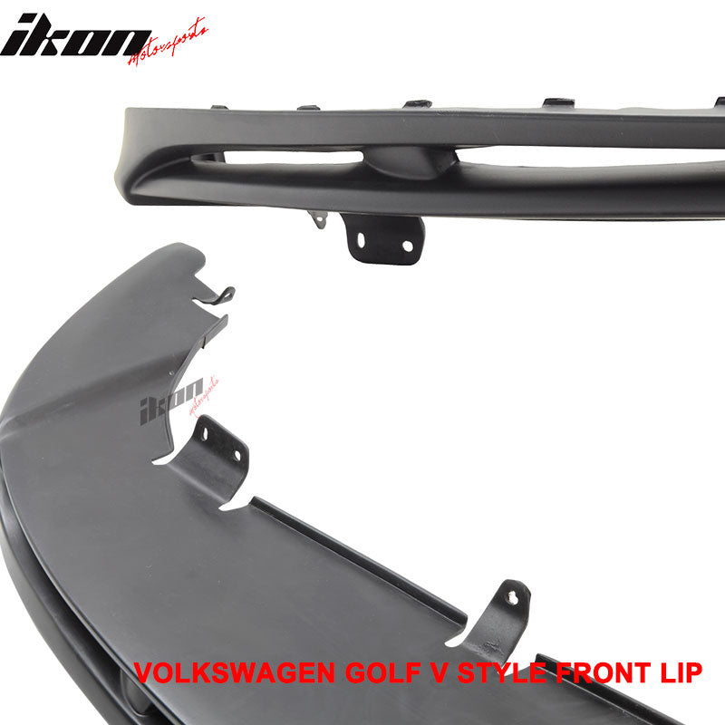 Fits 05-09 Volkswagen GTI Jetta V-Style Front Bumper Lip Spoiler Unpainted PU