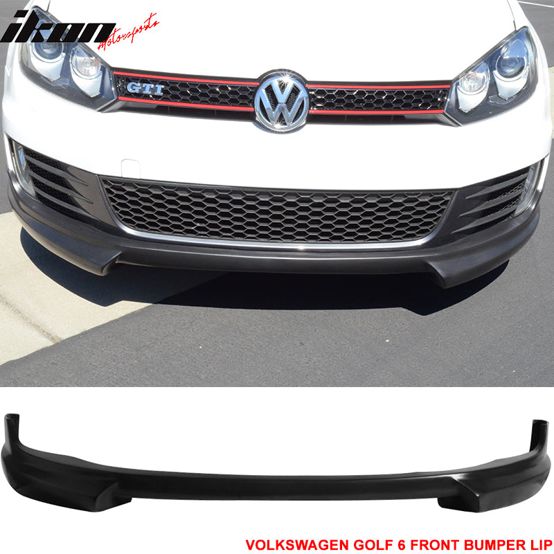 2010-2014 Volkswagen VW Golf 6 GTI RG Style Unpainted Front Lip PU