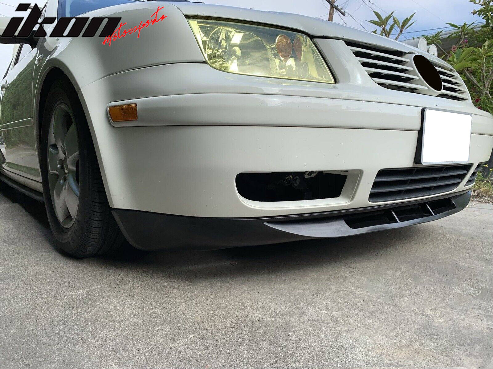 Fits 99-05 Volkswagen VW Jetta 20AE Style Front Bumper Lip Unpainted Black  PU