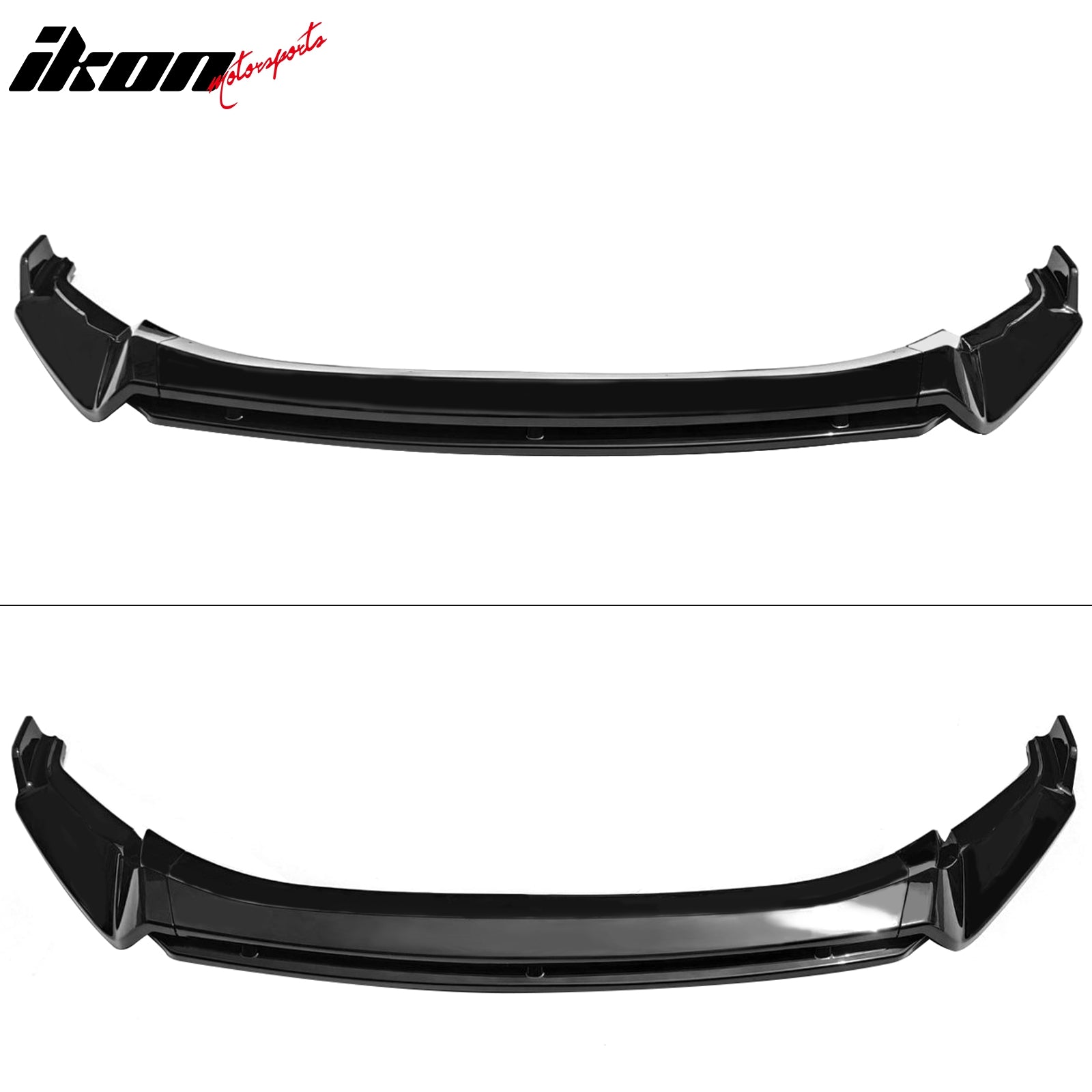 For 22-24 VW Tiguan SE SEL R-Line IKON Front Bumper Lip Chin Spoiler Gloss Black