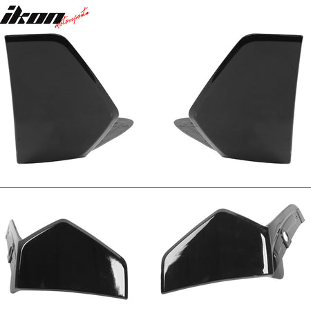 IKON MOTORSPORTS, 2PCS Front Splitter Aprons Compatible With 2019-2023 BMW G05 X5 M Sport, Front Bumper Lip Spoiler Aprons Body Kits ABS Plastic MP Style Gloss Black Pair, 2020