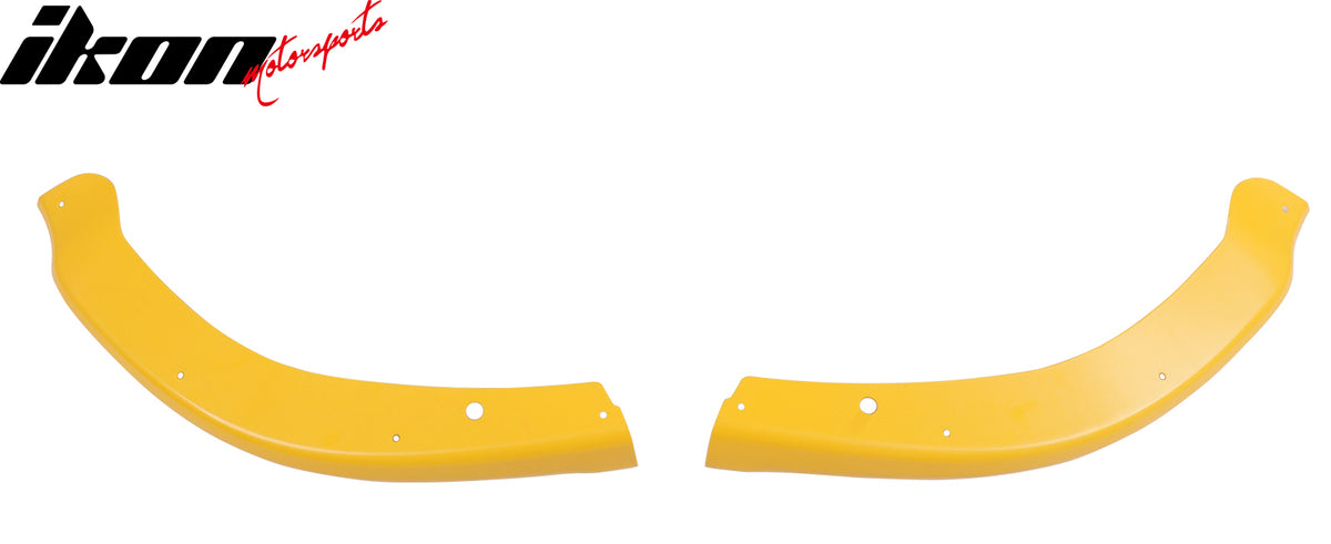 For 15-23 Chrysler 300 OE Style Front Bumper Corner Winglet Splitters Yellow ABS