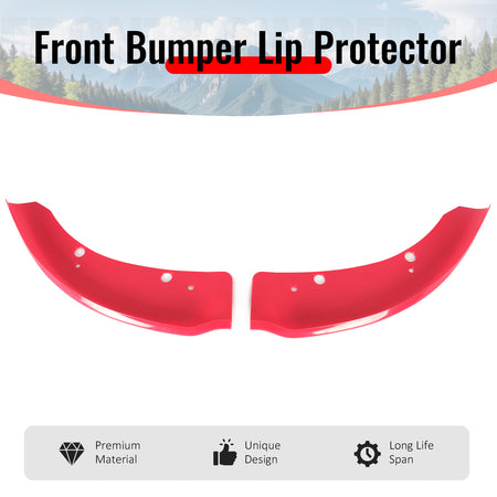 Fits 15-23 Dodge Charger Front Bumper Lip Spoiler Splitter Protector ABS Pink