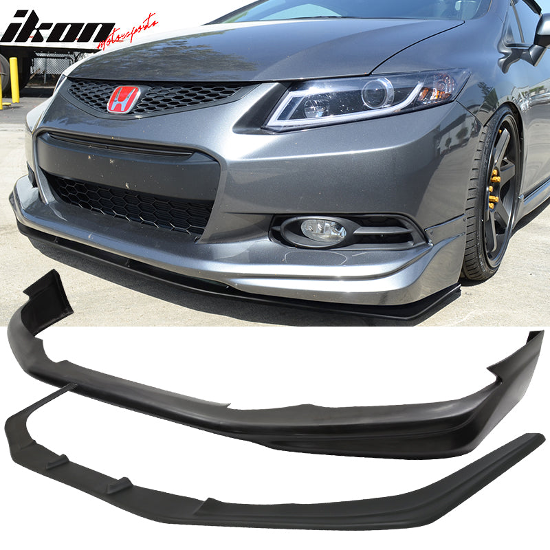 2012-2013 Honda Civic Coupe MD Style Front Bumper Lip & Lower Splitter