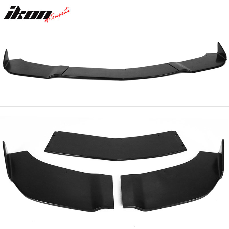 Fits 12-14 Dodge Charger SRT8 IKON Style 3PCS Front Bumper Lip Spoiler Kit PU