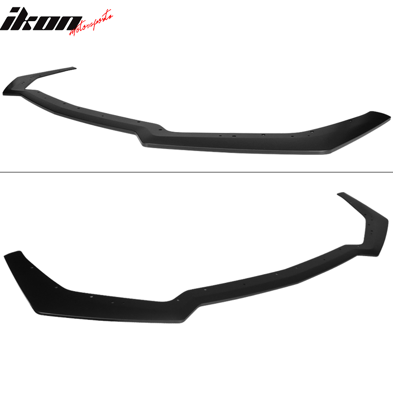 IKON MOTORSPORTS, Front Bumper Lip Compatible With 2018-2023 Ford Mustang GT, Air Dam Chin Splitter GT Style PP