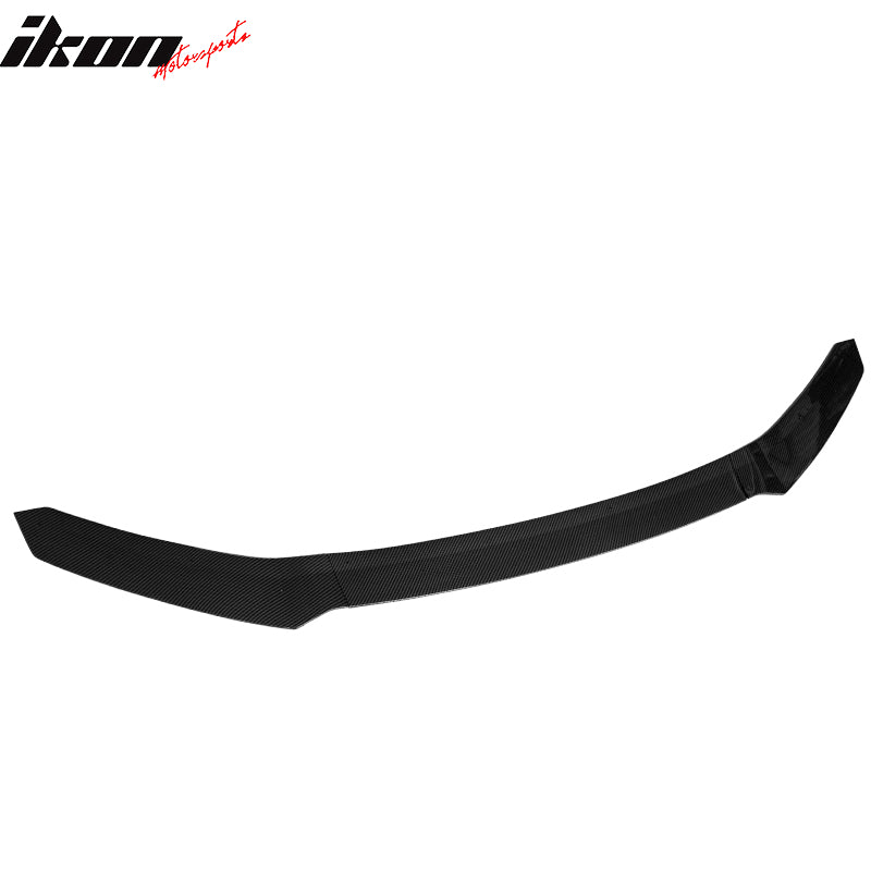 IKON MOTORSPORTS, Front Bumper Lip Compatible With 2017-2021 Honda Civic Hatchback & Si, 3PCS HFP Style PP Front Protector Air Dam Chin Spoiler