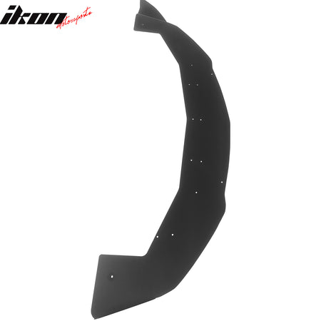 IKON MOTORSPORTS Front Bumper Lip, Compatible with 2013-2020 Nissan 370Z, Amuse Style Black Textured Aluminum Air Dam Chin Spoiler Protector Splitter 1PC