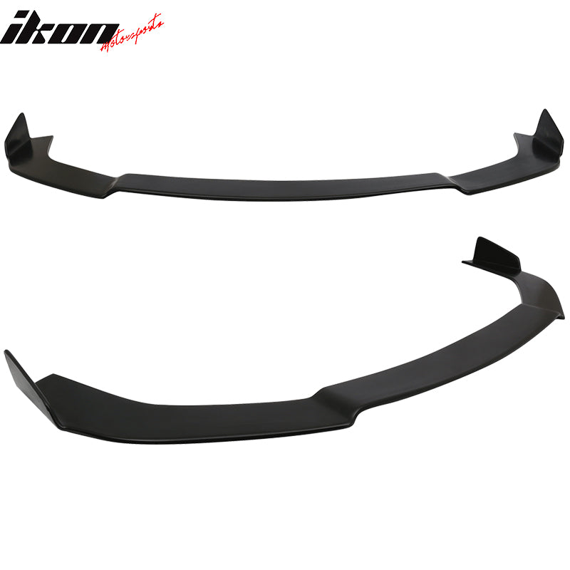 Front Bumper Lip Compatible With 2011-2013 Scion TC, V1 Style Unpainted Black PU Splitter Valance Chin Diffuser Body kit by IKON MOTORSPORTS, 2012