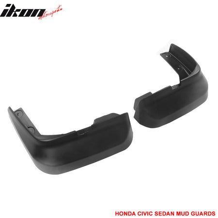 Fits Honda Civic 12-14 4Dr Sedan Mud Guards Splash Flaps Fender OE Style PU 4Pcs